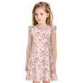 thumbnail image 1 of Vsdgher Cochon pour Filles Chemises de Nuit Manches Courtes à Volants Robe de Nuit Pyjama pour Fête Pyjama-Grand, 1 of 6