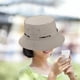 thumbnail image 3 of Sombrero tipo cubo ajustable con protección solar y cuerda, transpirable, estilo pescador. gris, 3 of 7