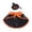 Orange3, variant on Halloween Pet Costume Set with Hat and Cloak for Small Medium Cats Dogs, Wizard Cape Holiday Outfit with Festive Design, Comfortable Fancy Grooming Apparel for Party Use