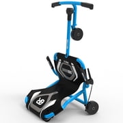 EzyRoller: Pro X - Aqua Blue - Ride-On Scooter, Cambering Motion, Pedal Free Cart, Hand Brakes, Extendable Frame, 220lb Capacity, Kids-Teens-Adults 9+
