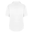 thumbnail image 5 of BKQCNKM Mens T-Shirts,Going Out Tops,Men's Casual Fashion Solid Color Trendy Striped Loose Button Short Sleeved Shirt,Cotton T Shirts For Men White 4Xl, 5 of 8