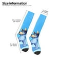 thumbnail image 3 of Saiise Bluey Funny Socks Men Women Boys Kids Adults Novelty Graphic Crew Tube Socks Crazy Design Casual Dress Socks for Sports,Running,Travel, 3 of 7
