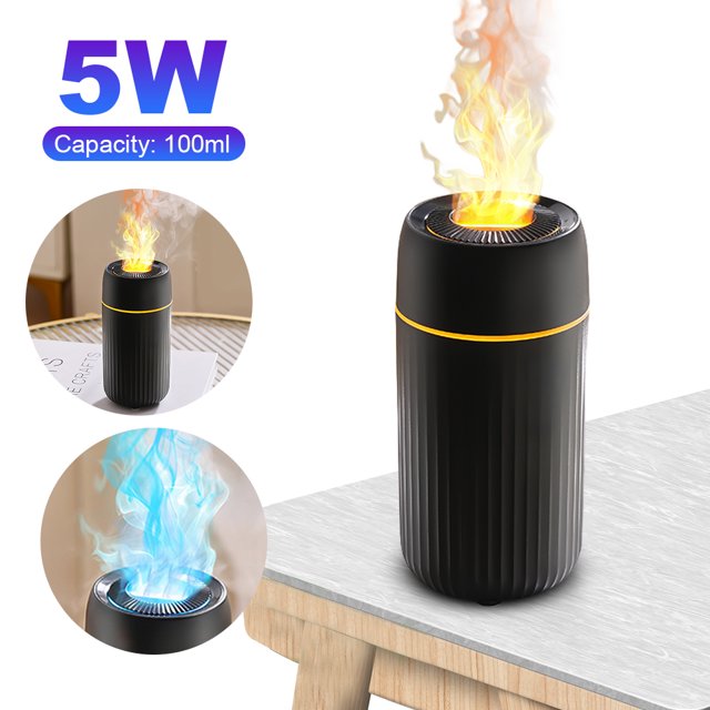 Difusor humidificador llama para Coche Likrtyny Apagado automático