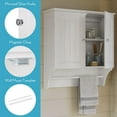 thumbnail image 6 of RiverRidge Ashland 2-Door Bathroom Medicine Cabinet Wall Storage with Towel Bar - White, 6 of 10