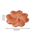 thumbnail image 3 of Miogawg Divided Serving Tray, Appetizer Platter With 4 Compartment, Round Relish Tray, Flower-Shaped Candy And Nut Serving Tray, Snack Serving Plate Dishes For Vegetables, Fruit, Dessert, 3 of 4