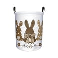 thumbnail image 2 of Wooowa Easter Laundry Hamper Basket With Handles Foldable Storage Bin For Home Decor Holiday Clothes Toys Organization Easter Basket Stuffers Gift Idea, 2 of 6