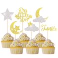 thumbnail image 1 of 24 toppers para cupcakes con brillo YCTHUNFISH, luna y estrella, 1 of 7