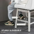 thumbnail image 2 of YYAo Bar Stools, Bar Height Stools,Set of 2 Swivel Bar Stools, 27" Counter Height Stools with Linen Upholstery, Beige, 2 of 11