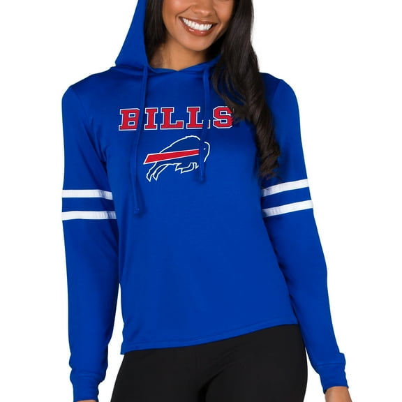 Women's Concepts Sport Royal Buffalo Bills Marathon Lightweight Lounge Pullover Hoodie