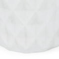 thumbnail image 3 of Aragon Lightweight Concrete Outdoor Side Table, Antique White, 3 of 6