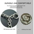 thumbnail image 6 of SIVEIS Dog Choke Collar P Metal Chain Slip Collars Adjustable Stainless Steel Training Dogs Collar (5mm × 70cm), 6 of 8