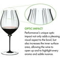 thumbnail image 4 of Riedel 4884/67 D Fatto A Mano Performance Pinot Noir Wine Glass, 29 oz, Black Stem, 4 of 6