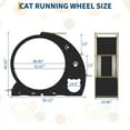 thumbnail image 3 of 4-in-1 Cat Running Wheel, Large Cat Treadmill,Large Quiet Exercise Wheel with Scratching Pad & Play Roller,Stable Wood Base for Indoor Cats, 3 of 8
