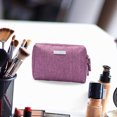 thumbnail image 5 of Bolsa de maquillaje grande, bolsa con cremallera, cosméticos de viaje para mujer, bolsa de lavado y sujeción, 5 of 5