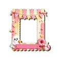 thumbnail image 2 of Pastel Halloween Decor Cute Halloween Decor 4.5 Inch Small Photo Frame Halloween Ghost Decor Pink Halloween Decor for Fridge Door Cabinet Display, 1 Pack, 2 of 6