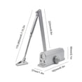 thumbnail image 4 of Tope puerta ajustable equipo cierre metal para uso doméstico (45-85 kg), 4 of 5