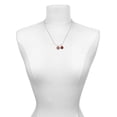 thumbnail image 3 of Delight Jewelry Acrylic 1/2" Disc Rose Goldtone Red Lucky Ladybug Necklace and Dangle Earrings Set, 3 of 6