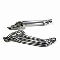 BBK Performance 18560 1-7/8 Long Tube Headers Polished Silver Ceramic Coated Fits select: 2011-2022 FORD MUSTANG