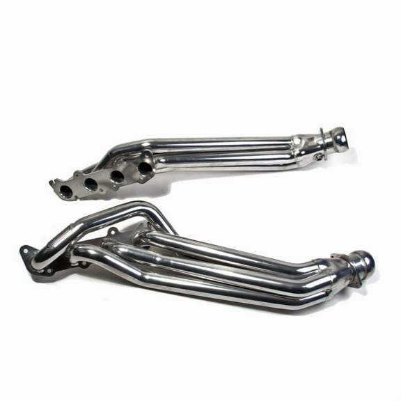 BBK Performance 18560 1-7/8 Long Tube Headers Polished Silver Ceramic Coated Fits select: 2011-2022 FORD MUSTANG