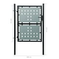 thumbnail image 5 of vidaXL Single Door Fence Gate Outdoor Garden Patio Entrance Barrier Black, 5 of 38