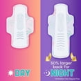 thumbnail image 3 of Radiant Teen Pads, Size 4, Overnight, with Wings, Unscented, 18 Count, 3 of 5
