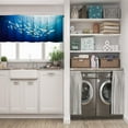 thumbnail image 5 of LALILO Kitchen Curtain Valance Fish Wide Angle Underwater Rod Pocket Window Curtain 52"x 18" Set of 2, 5 of 5