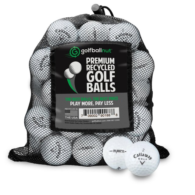 Pelotas de golf Callaway surtidas GolfBall Nut, pack de 24 con bolsa de malla