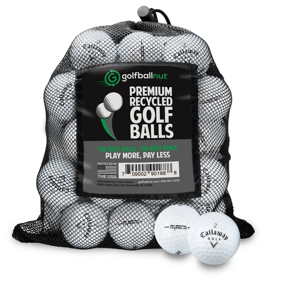 Pelotas de golf Callaway surtidas GolfBall Nut, pack de 24 con bolsa de malla