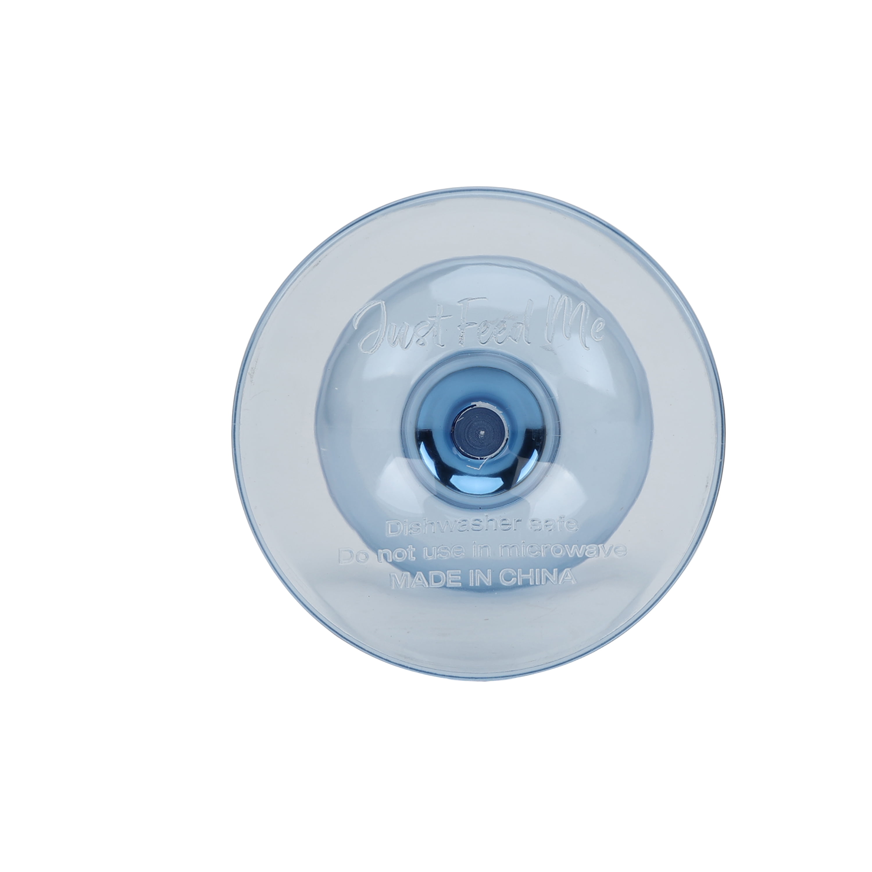 Just Feed Me by Jessie James Decker 4-Piece 12oz Stemmed Wine Glass Set, Blue