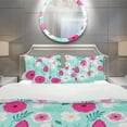 thumbnail image 2 of Designart 'Rustic Flowers and Leaves' Modern & Contemporary Duvet Cover Set, 2 of 4