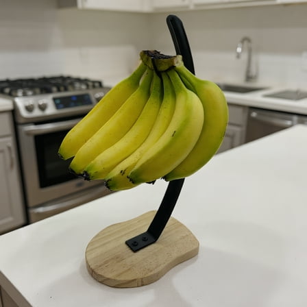 Banana Holder Stand, Banana Hanger Stand Black, Metal Bananas Hanger to Keep Bananas Fresh