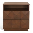 thumbnail image 2 of SAFAVIEH Couture Patty Contemporary Nightstand with 2 Drawers, Walnut, 2 of 14