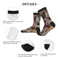 thumbnail image 4 of Vsdgher Vintage Collage Girl Butterfly Unisex Crew Socks Lightweight Breathable Ventilation Ankle Socks, Mid-calf socks for Daily, 4 of 7