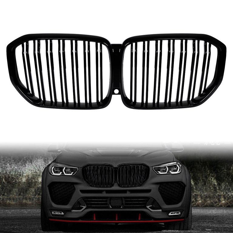 Modification ABS BMW X7 G07 Dual Bar Front Grill Black 2018 2019