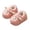 Pink, variant on GobdXE Cute Cartoon Sheep Kids Fuzzy Closed Back Slippers Warm Indoor House Slippers for Home Wear Size:5.5-6 Years