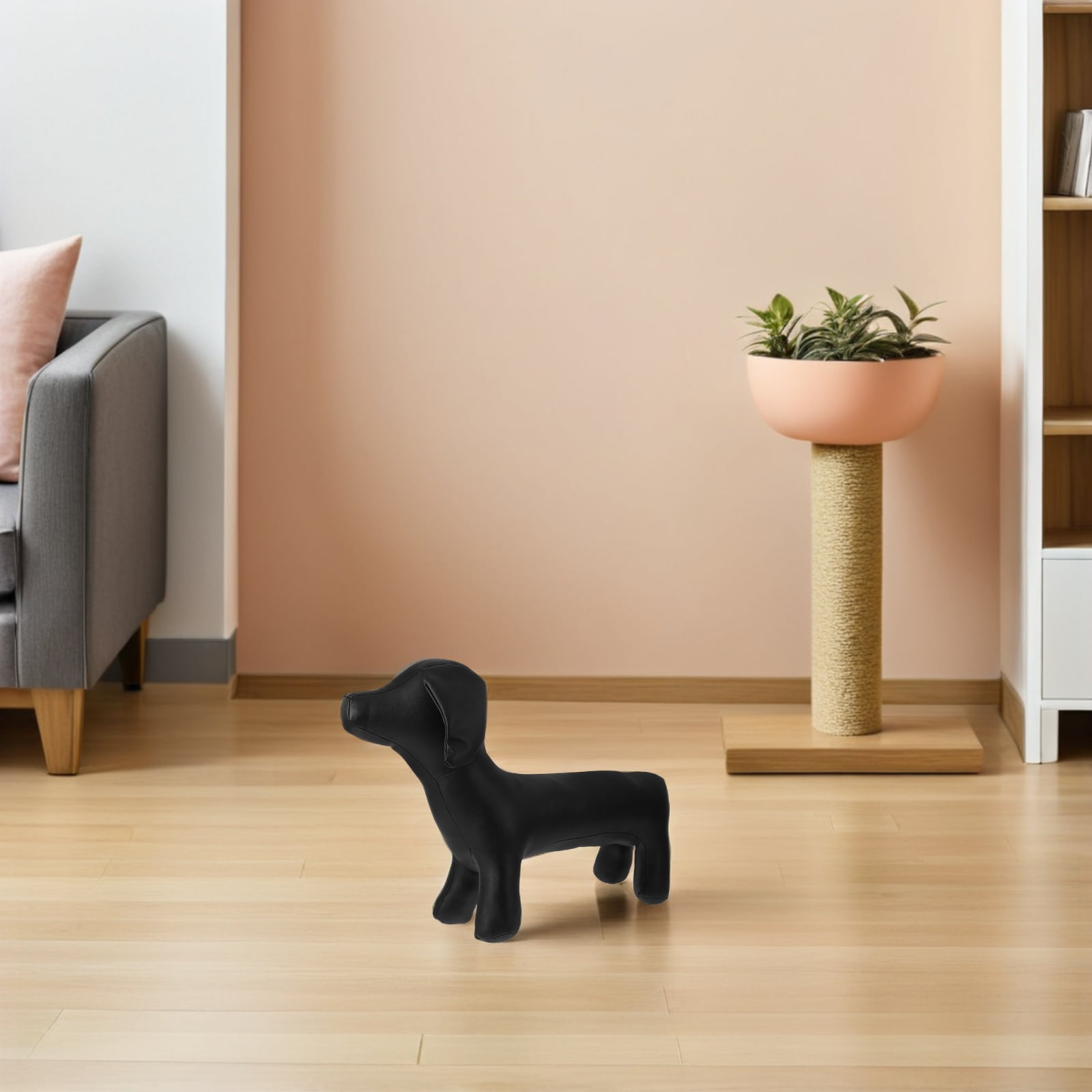 BESTYASH Realistic Pose Dog Mannequin Stand for Pet Clothing Display with Stable Base