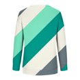 thumbnail image 5 of ICHUANYI Clearance Women's Fashion Printed Loose T-shirt Long Sleeves Blouse Round Neck Casual Tops Sweatshirt Hoodies(Green, L) ICHUANYI WER2023081511263, 5 of 5