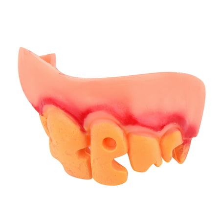 Hallowmas Tricks Toy Replica Disgust Ugly Denture False Rotten Teeth model