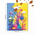thumbnail image 3 of Qisvanset Colorful Beaker Chemistry Canvas Wall Art 15.75x11.81 Inches, 3 of 8