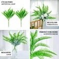 thumbnail image 4 of Efavormart 2 Bushes | 19" Artificial Green Cycas Fern Leaf Spray Indoor Faux Plant Decor Wedding Bouquets, 4 of 10
