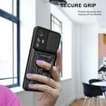 thumbnail image 2 of for Xiaomi Redmi Note 12S 4G Case with Slide Camera Cover for Men, Military Grade Drop Phone Cover Case with Rotate Ring Kickstand for Xiaomi Redmi Note 12S 4G SJ Black, 2 of 16