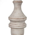 thumbnail image 3 of Vickerman 12" White Washed Turned Wood Finial Ornament, 2 per bag., 3 of 4