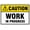 Warning Sign 1, variant on Caution Work in Progress Reflective Aluminum Warning Sign 12 x 8 Inches - with Symbol, Durable for Indoor Outdoor Construction, Workplace Use