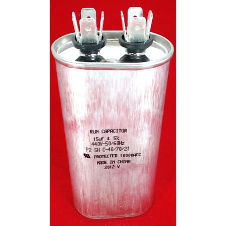 

CR15X440 Run Capacitor Oval 15 Mfd. 440 Volt