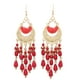 thumbnail image 5 of 2 pendientes de borla vintage ligeros con forma de gota roja con caja de almacenamiento para regalos navideños, 5 of 8