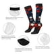 thumbnail image 3 of Balery Red Blue White Stars Calcetines novedosos Calcetines deportivos Calcetines hasta la rodilla Calcetines de algodón Calcetines originales y geniales, 3 of 6
