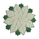 thumbnail image 5 of Mantel individual navideño de lino para mesa, ideal para encimeras de hotel. Blanco 60cm, 5 of 9