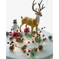 thumbnail image 5 of Christmas String Lights, Pinecone Bell Red Berry Garland With Lights, 5 of 5