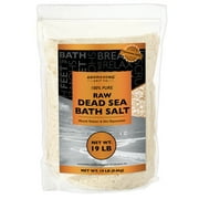 Raw Dead Sea Bath Salt 19 lbs - Fine Medium Grain - Leaves Your Skin Softer & Better Absorption Then Epsom Salt
