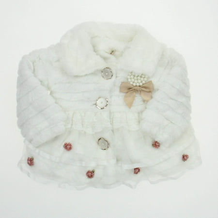 

Pre-owned Unknown Brand Girls White Jacket size: *12 Months
